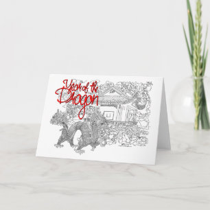 Tarjeta Año del dragón