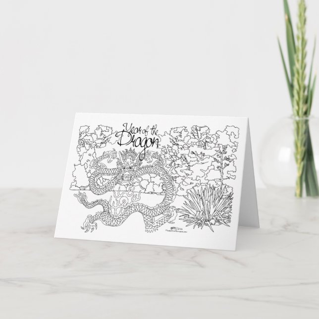 Tarjeta Año del Dragón (Anverso)