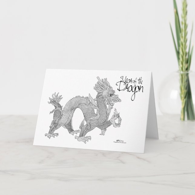 Tarjeta Año del Dragón (Anverso)