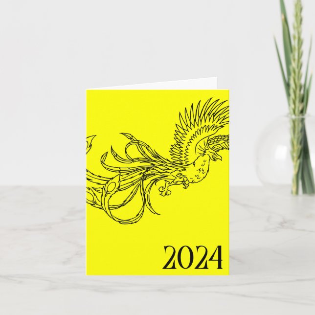 Tarjeta año del dragón 2024 (Anverso)