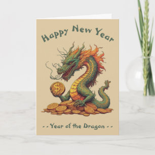 Tarjeta Año del dragón Año Nuevo chino