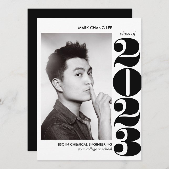 TARJETA AÑO ÉPICO | GRADUACIÓN DE FOTOGRAFÍAS EN LA UNIVER (Anverso / Reverso)