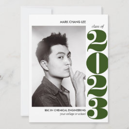 TARJETA AÑO ÉPICO | GRADUACIÓN DE FOTOGRAFÍAS VERDES DE LA