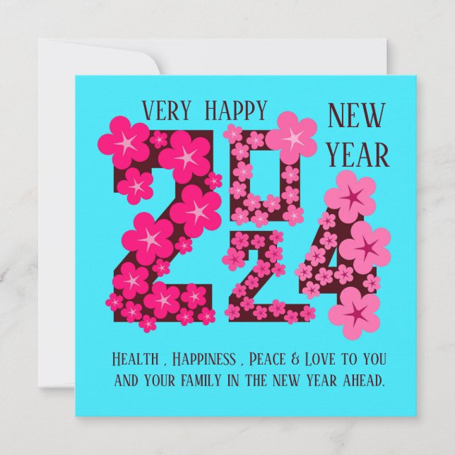 TARJETA AÑO NUEVO 2024 RECIBIENDO A CUALQUIERA (Anverso)