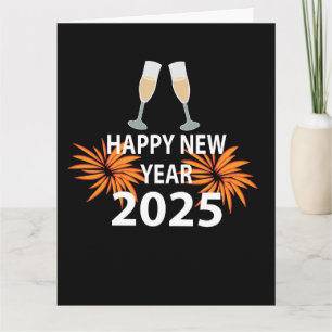 Tarjeta Año Nuevo 2025 Feliz Año Nuevo