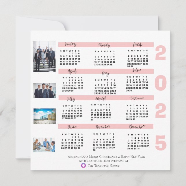 Tarjeta Año Nuevo 2025 Navidades corporativos de fotografí (Anverso)