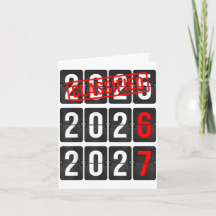 Tarjeta Año Nuevo 67 Seis Siete Cuenta Regresiva Año Nuevo