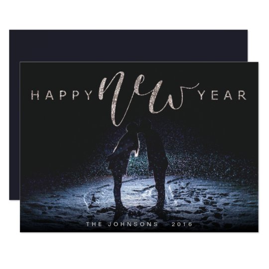 TARJETA AÑO NUEVO BRILLANTE