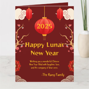 Tarjeta Año nuevo chino 2025
