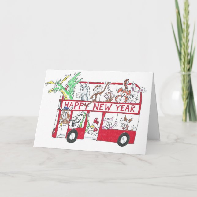 Tarjeta Año Nuevo Chino - Año del Buey (Anverso)