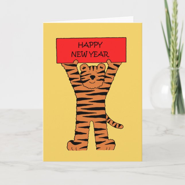 Tarjeta Año Nuevo Chino del Tigre (Anverso)