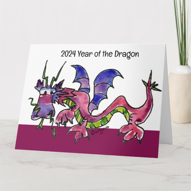 Tarjeta Año Nuevo del Dragón 2024 (Anverso)