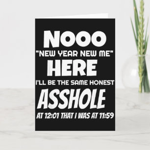 Tarjeta Año Nuevo Divertido Nuevo Yo Aquí Estaré En El Mis