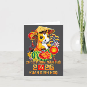 Tarjeta Año Nuevo Lunar Vietnamita Chuc Mung Nam Moi 2026 
