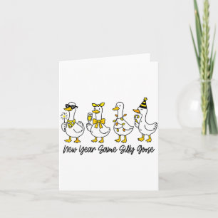 Tarjeta Año Nuevo Misma Silly Goose Divertida 2026 Año Nue