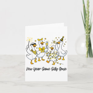 Tarjeta Año Nuevo Misma Silly Goose Divertida 2026 Año Nue