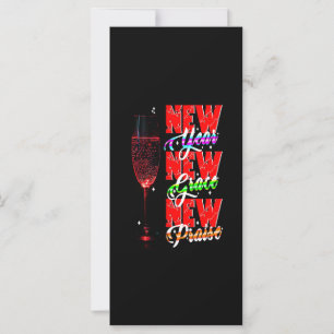 Tarjeta Año Nuevo Nueva Gracia Nuevo Elogio
