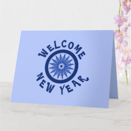 TARJETA AÑO NUEVO RECIBIENDO A CUALQUIERA