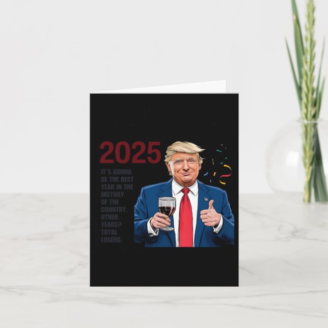 Tarjeta Año Nuevo Trump  (Anverso)