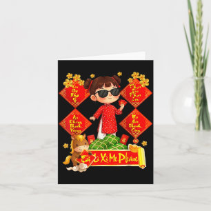 Tarjeta Año Nuevo Vietnamita 2026 Li Xi Me Please Decoraci