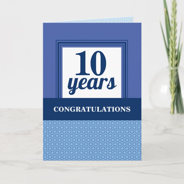 Tarjeta año personalizado aniversario universal de los emp (Anverso)