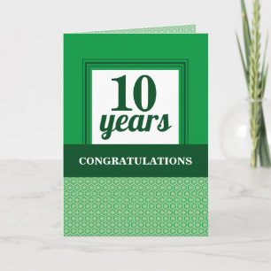 Tarjeta Año personalizado aniversario universal de los emp