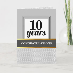 Tarjeta Año personalizado aniversario universal del emplea