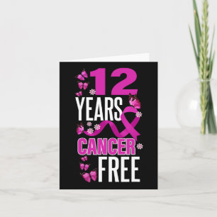 Tarjeta Año Sin Cáncer Para Concienciación Sobre El Cáncer