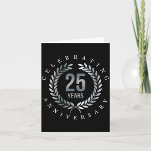 Tarjeta Años Celebrando 25 25º