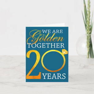 Tarjeta Años Feliz aniversario de bodas 20 parejas