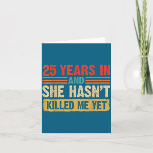Tarjeta Años y 25 aniversario 25 Ella No