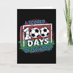 Tarjeta Anoté 100 Días De Colegio Jugador De Fútbol Más In