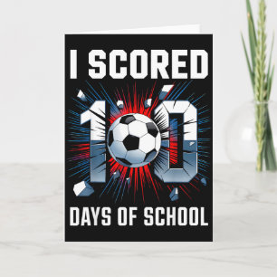 Tarjeta Anoté 100 Días De Fútbol Escolar 100º Día De Escue