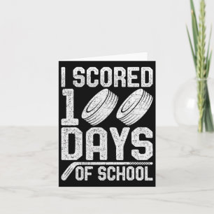 Tarjeta Anoté 100 Días De Profesora Estudiantil De Hockey