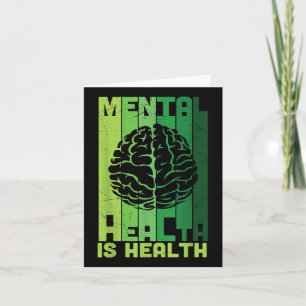 Tarjeta Ansiedad Suicida Vintage Depresión Salud Mental A