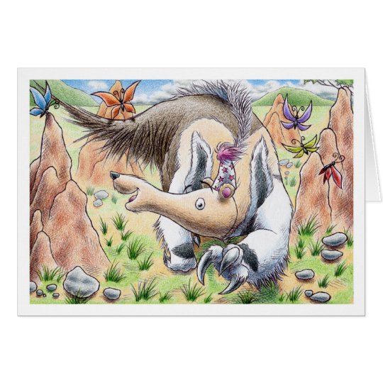 Tarjeta Anteater del cumpleaños