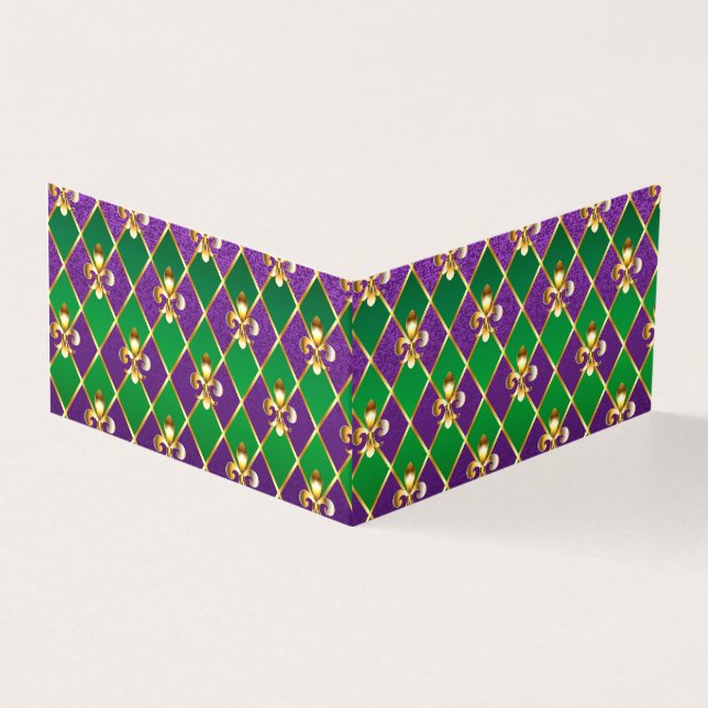 Tarjeta Antecedentes de joyas Mardi Gras (Exterior)