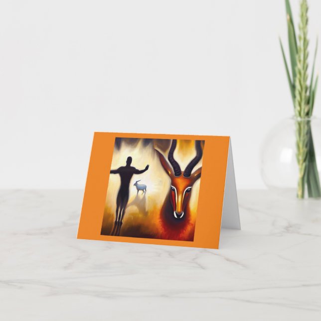 Tarjeta Antelope de animales espirituales 3 (Anverso)