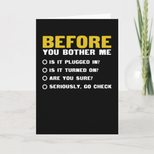 Tarjeta Antes de molestarme, ¿qué te parece?