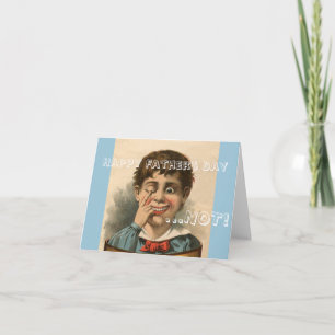 Tarjeta anti del día de padre, mala disfunción de