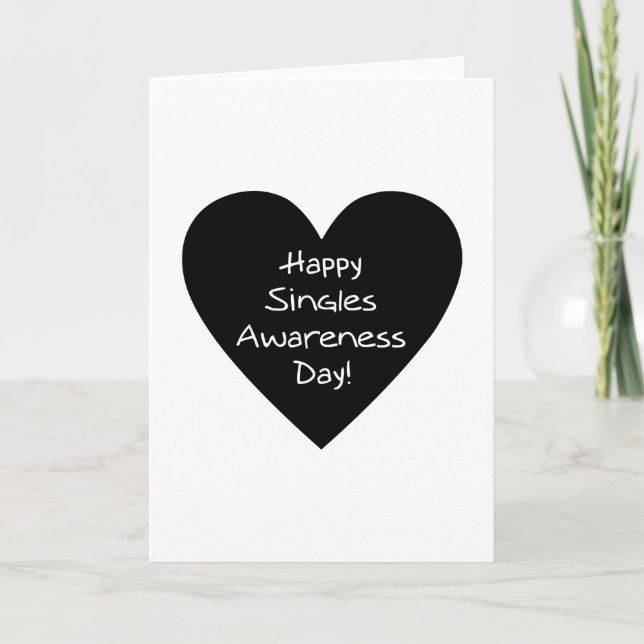 Tarjeta anti-Día de San Valentín - Día de Concienc (Anverso)