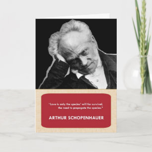 Tarjeta anti-El día de San Valentín Arthur Schopen