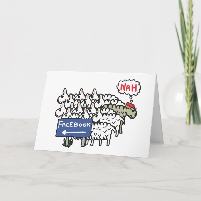 Tarjeta Anti Facebook (Anverso)