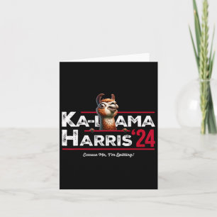 Tarjeta Anti Kamala Harris 24 Pro Trump 2024 Humor Ka-llam