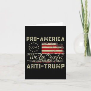 Tarjeta Anti Trump anti-estadounidense We The People contr