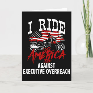 Tarjeta Anti Trump Biker Resist Against Executive Overreac