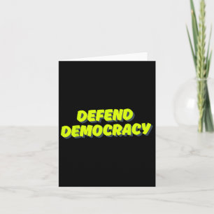Tarjeta Anti-trump - Defender la democracia