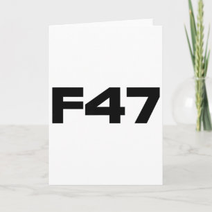 Tarjeta Anti Trump F47 Colección Negrita Resistir Proyecto