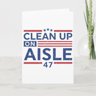 Tarjeta Anti Trump Impugnar 47 Trump 47º Presidente Bander