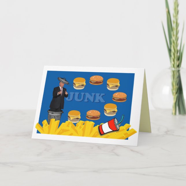 Tarjeta Anti Trump / Junk, (Anverso)